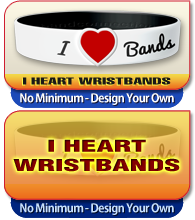 rubber heart bracelets