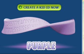 Kid ID Band Purple