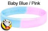 baby blue and pink